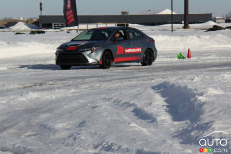 La Corolla en action avec les Winter Edge II